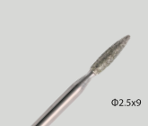Fresa  Diamante UNnyX ¨FLAME¨ Mod: H0210D HARD RED RING